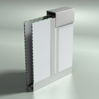 cleanroom double-sided panel 1/4"